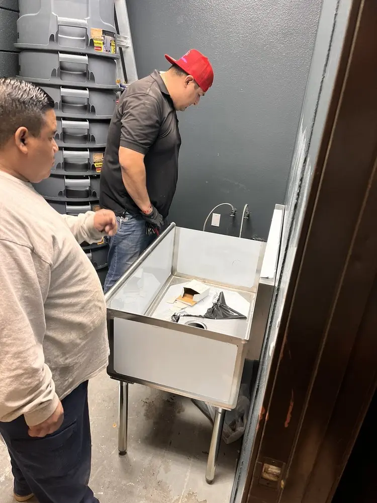 Commercial plumbing and sink installation in West River Park